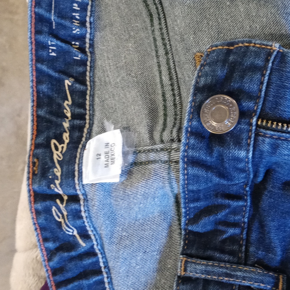 Pre-owned EDDIE Bauer Sz.12 Specially Dyed Straight Leg Ladies Jeans, Very Nice